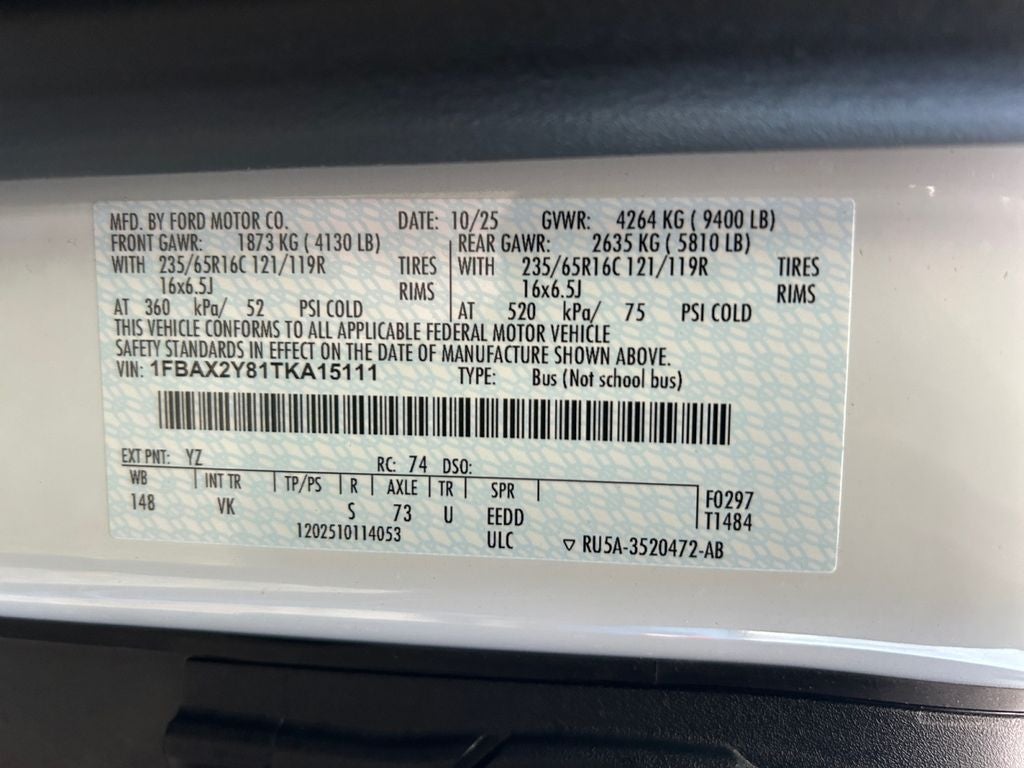 2026 Ford Transit-350 XL