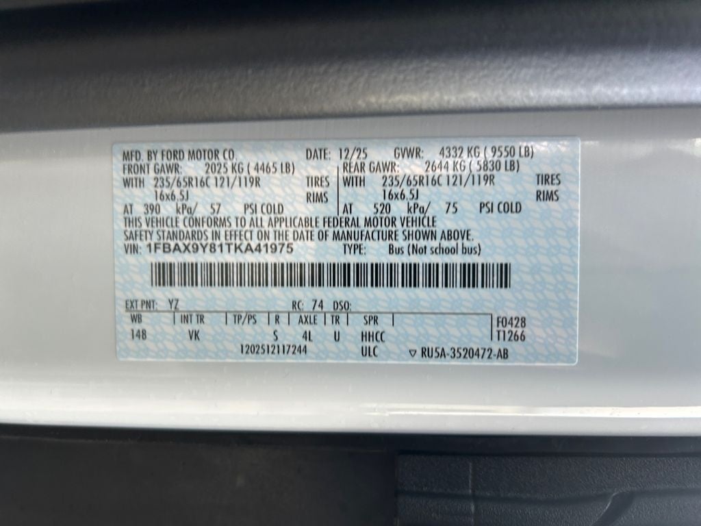 2026 Ford Transit-350 XL