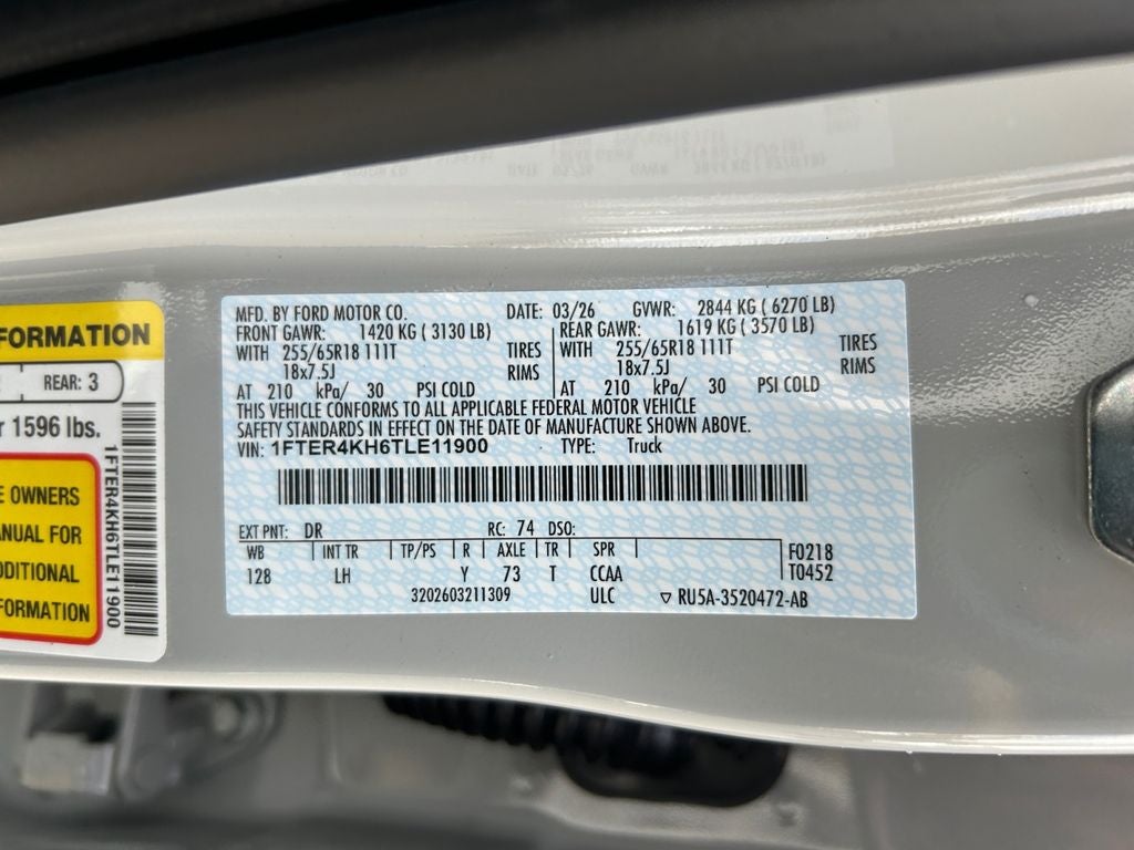 2026 Ford Ranger Lariat